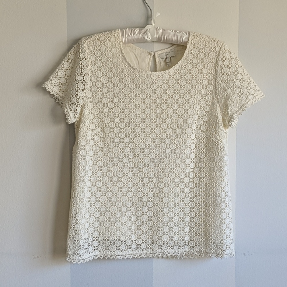 Joie Crochet Style Blouse